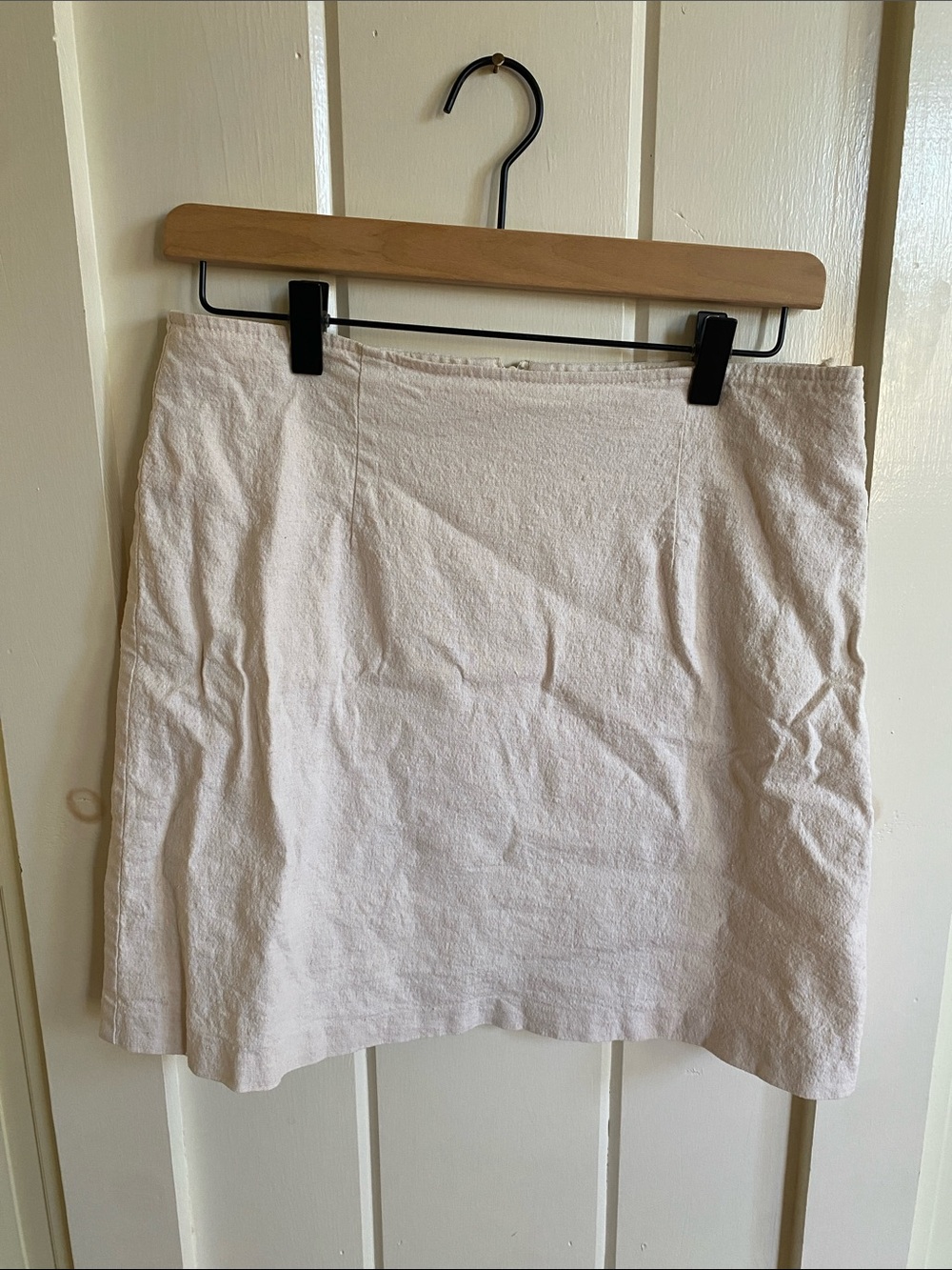 Linen Cotton Beige Skirt
